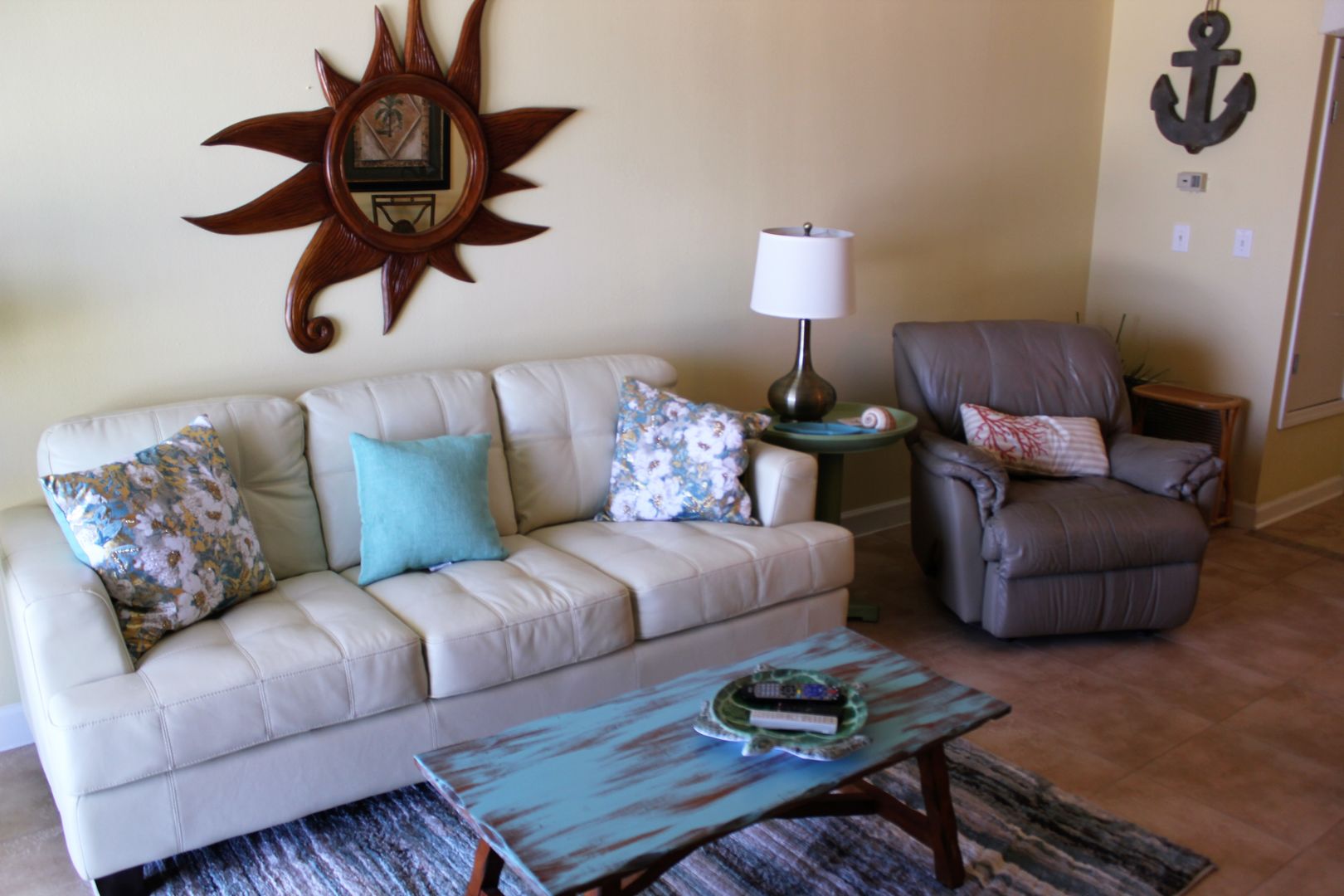 Living room in one of your vacation home rentals in Gulf Shores
